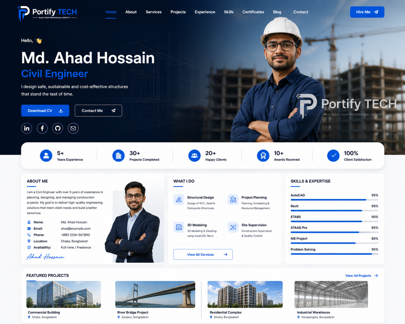 Engineer Portfolio Demo