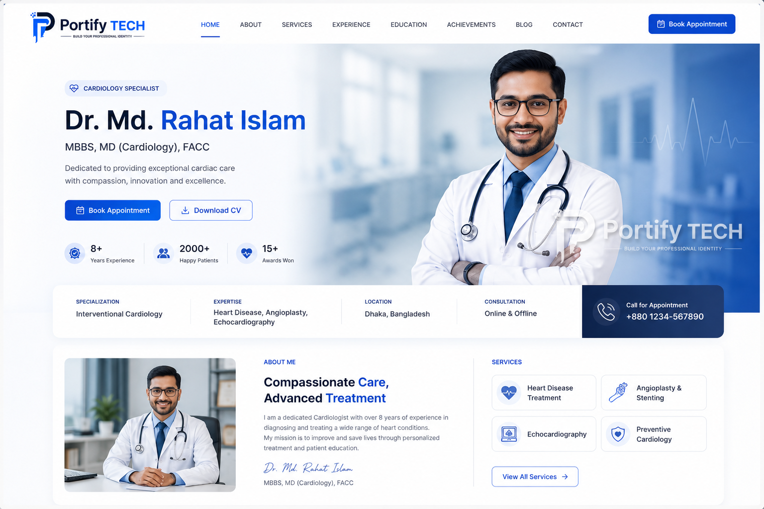 Doctor Portfolio Demo
